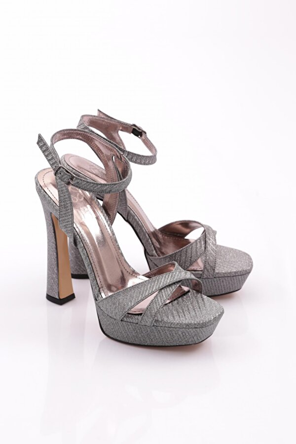 DGN 2016 Kadin Bilekten Bağlamali Topuklu Abiye Ayakkabi