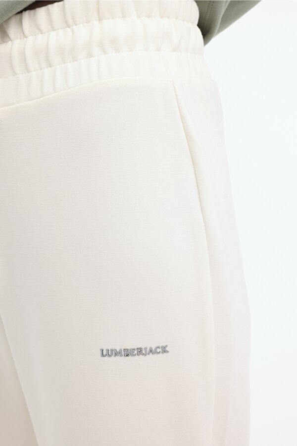 Lumberjack Wl Carla 22Ct693 4Fx Экрю Женщина Спортивные Брюки