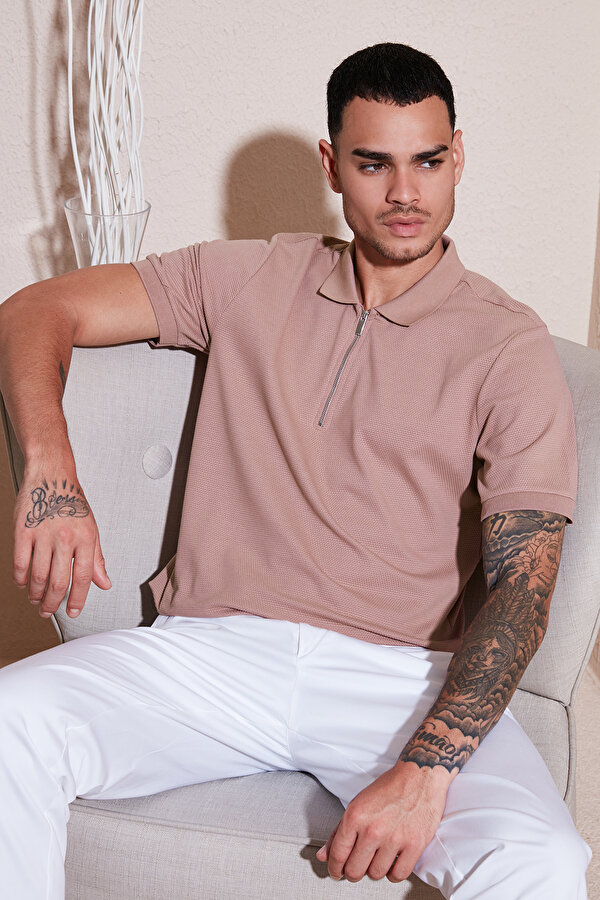Buratti Erkek Polo Yaka T Shirt 5902915 PUDRA