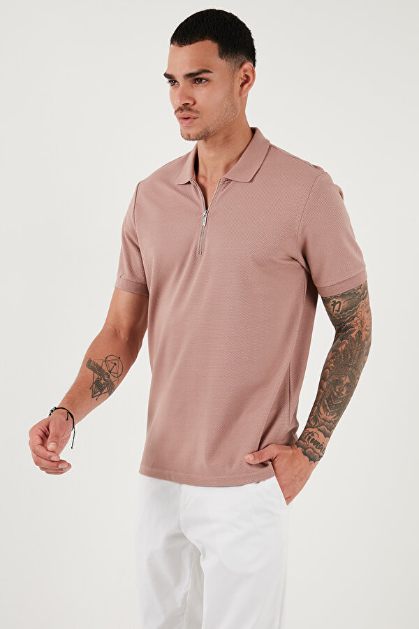 Buratti Erkek Polo Yaka T Shirt 5902915 PUDRA