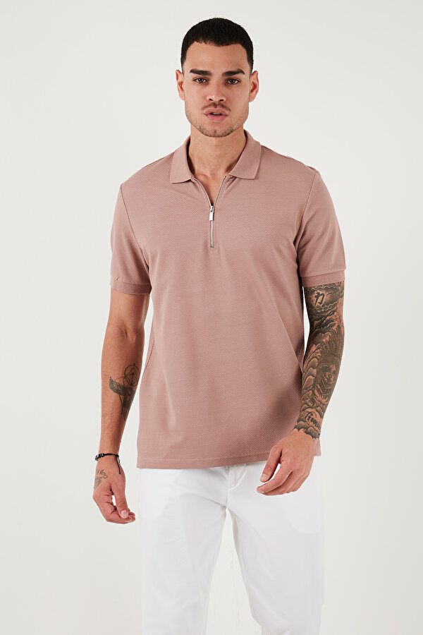 Buratti Erkek Polo Yaka T Shirt 5902915 PUDRA