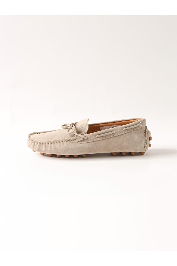 Bej Erkek Süet Loafer Ayakkabı - 105705