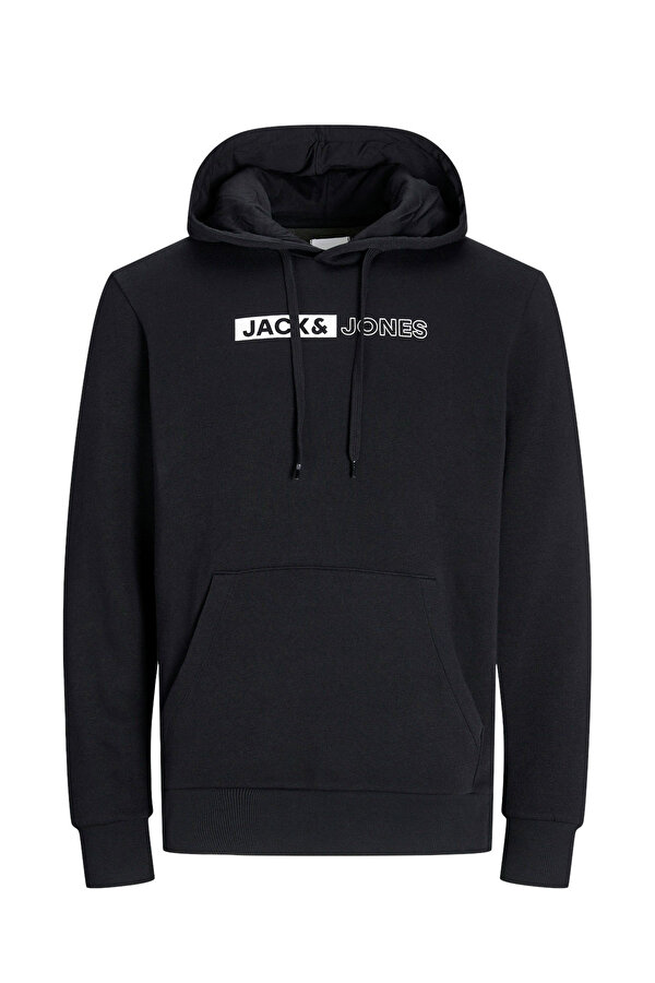Jack & Jones JJECORP LOGO HOODIE Siyah Erkek Sweatshirt