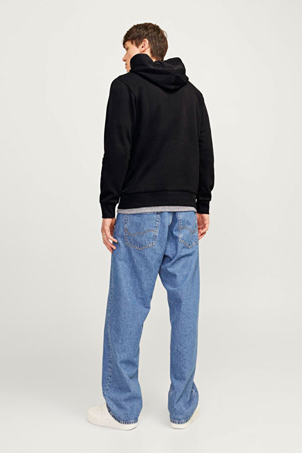 Jack & Jones JJECORP LOGO HOODIE Siyah Erkek Sweatshirt