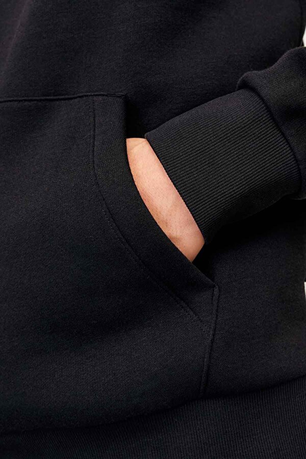 Jack & Jones JJECORP LOGO HOODIE Siyah Erkek Sweatshirt