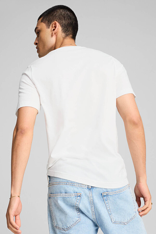 Puma GRAPHICS Photoprint Tee Beyaz Erkek Kısa Kol T-Shirt