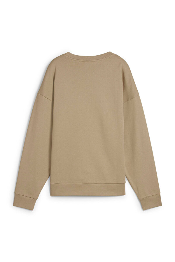 Puma BETTER ESSENTIALS Crew FL Bej Kadın Sweatshirt