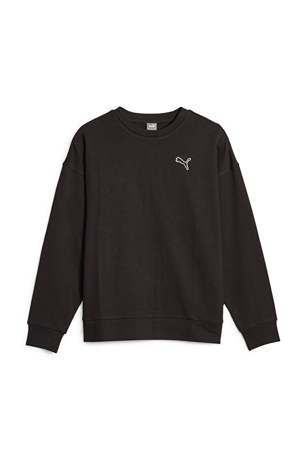 Puma BETTER ESSENTIALS Crew TR Siyah Kadın Sweatshirt