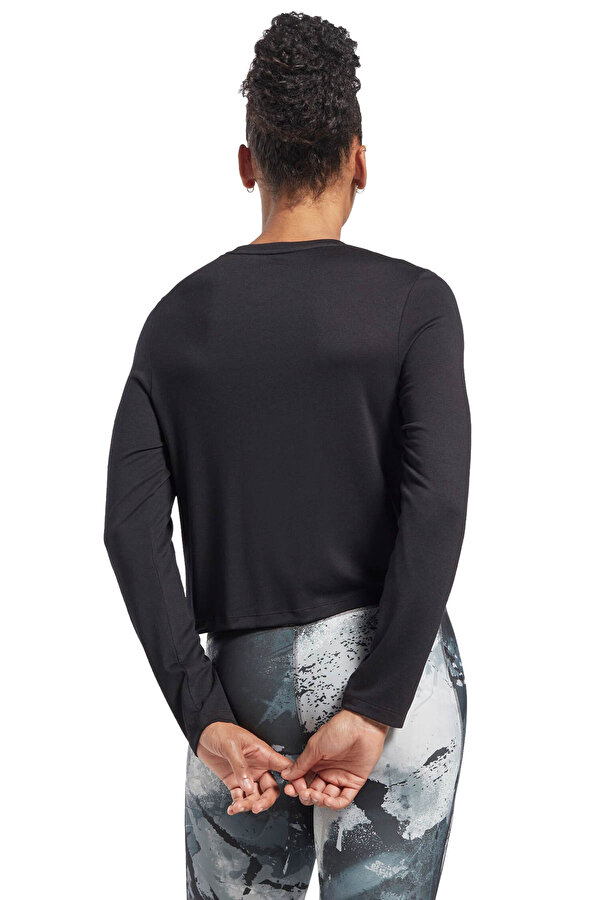 Reebok AC DREAMBLEND LS TE Siyah Kadın Uzun Kol T-Shirt