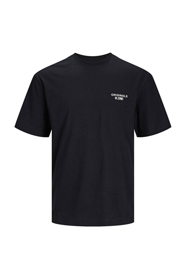 Jack & Jones JORBILLY SPINNOVA TEE SS Siyah Erkek Kısa Kol T-Shirt