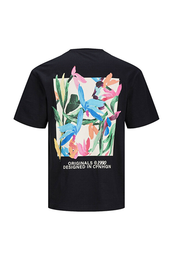 Jack & Jones JORBILLY SPINNOVA TEE SS Siyah Erkek Kısa Kol T-Shirt