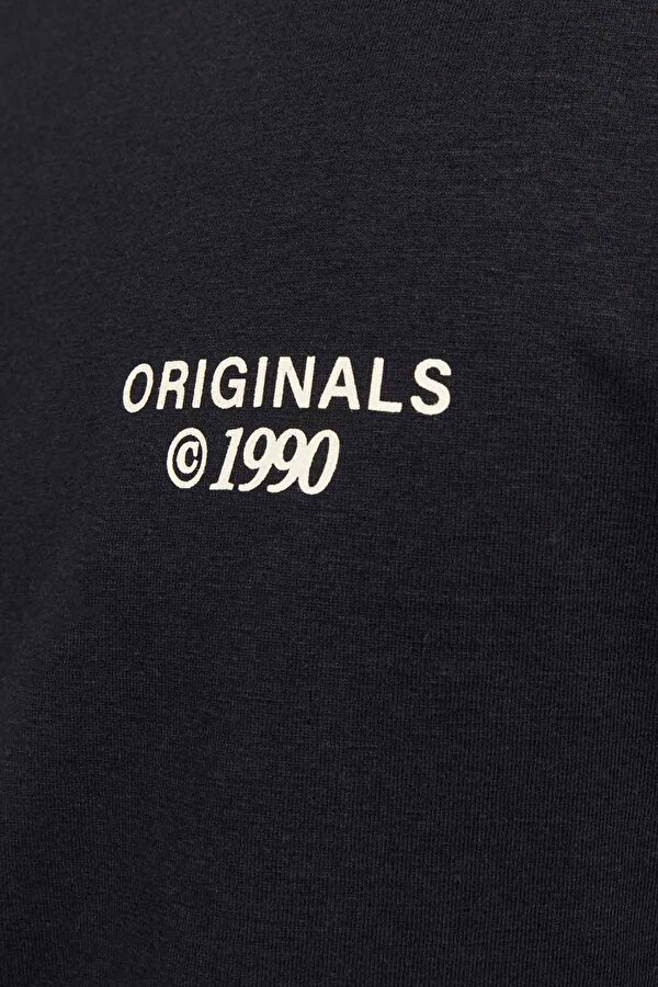 Jack & Jones JORBILLY SPINNOVA TEE SS Siyah Erkek Kısa Kol T-Shirt