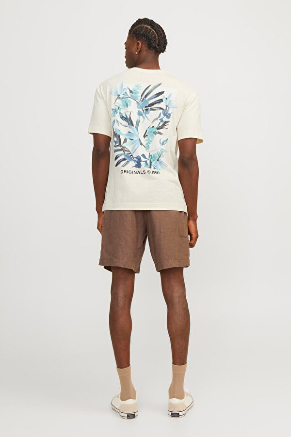 Jack & Jones JORBILLY SPINNOVA TEE SS Bej Erkek Kısa Kol T-Shirt