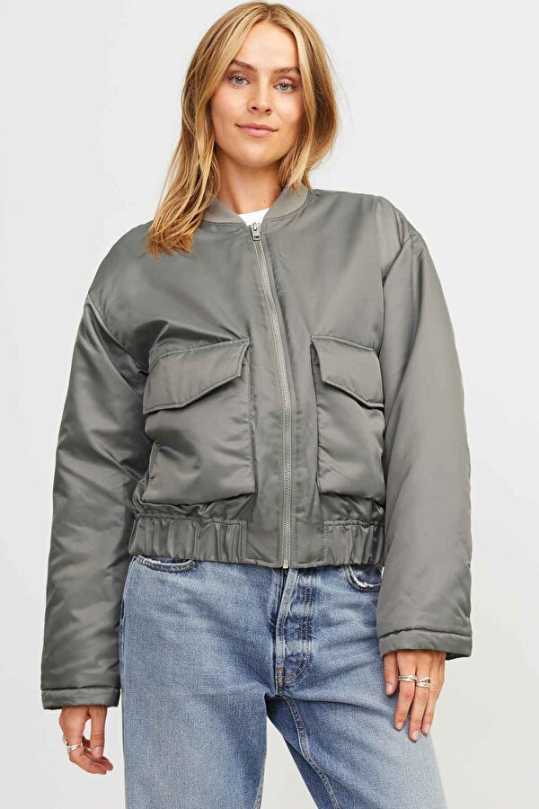 Jjxx JXCAREN PADDED BOMBER OTW Gri Kadın Ceket