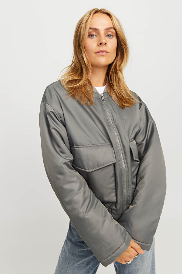 Jjxx JXCAREN PADDED BOMBER OTW Gri Kadın Ceket