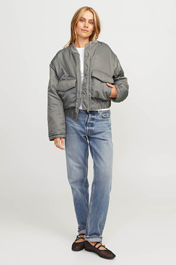 Jjxx JXCAREN PADDED BOMBER OTW Gri Kadın Ceket