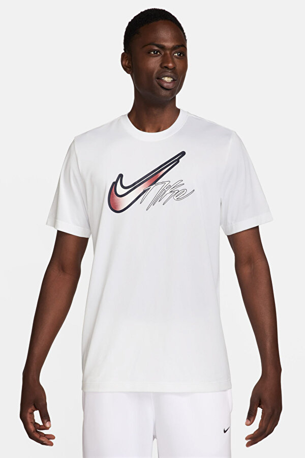 Nike M NK DF TEE RLGD OC S5 Beyaz Erkek Kısa Kol T-Shirt