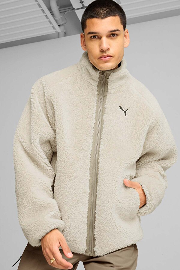 Puma Reversible Sherpa Jacket Белый Мужчина Блейзер