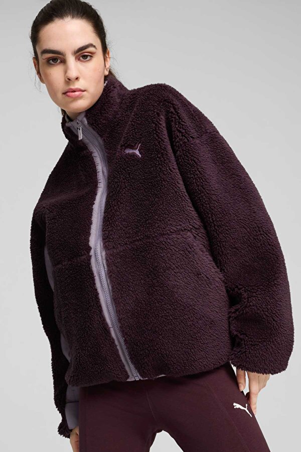 Puma Reversible Sherpa Jacket Черный Женщина Блейзер