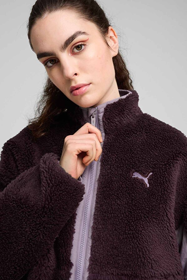 Puma Reversible Sherpa Jacket Черный Женщина Блейзер