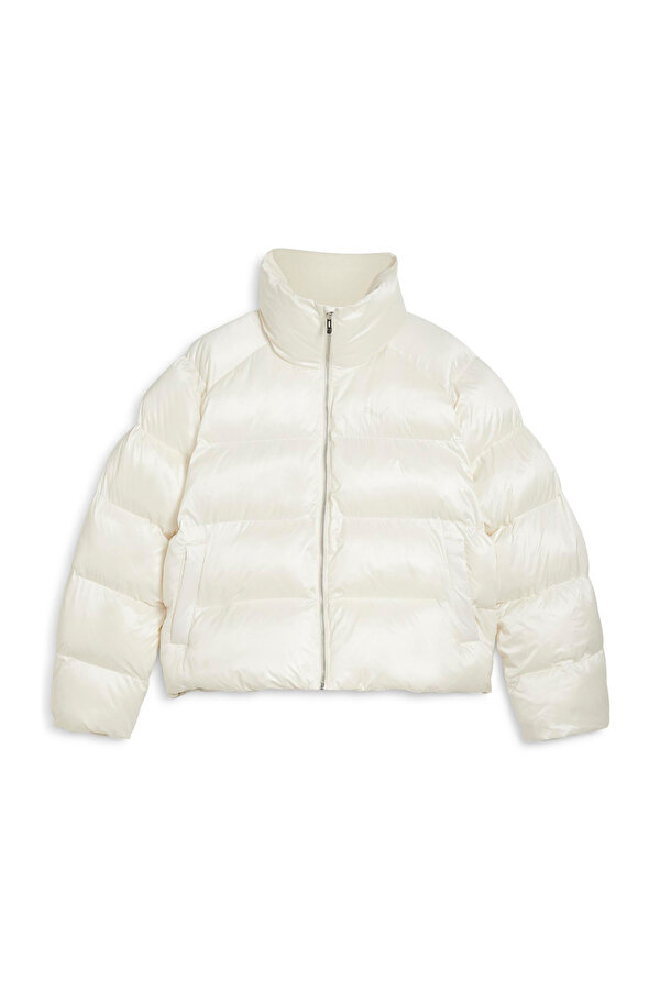 Puma Shiny Puffer Jacket Beyaz Kadın Ceket
