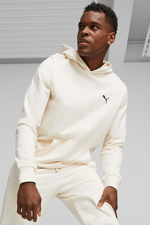 BETTER ESSENTIALS Hoodie Ekru Unisex Sweatshirt - 2. Ürüne %50 İndirim