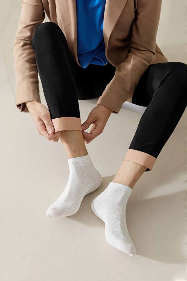 Black Deer Bilek Boy Pamuklu Patik Çorap Unisex 6 Çift