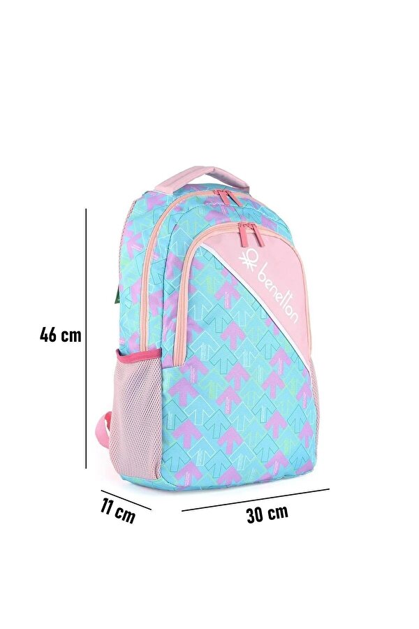 United Colors of Benetton Benetton 03732  OKUL ÇANTASI SIRT ÇANTASI PEMBE