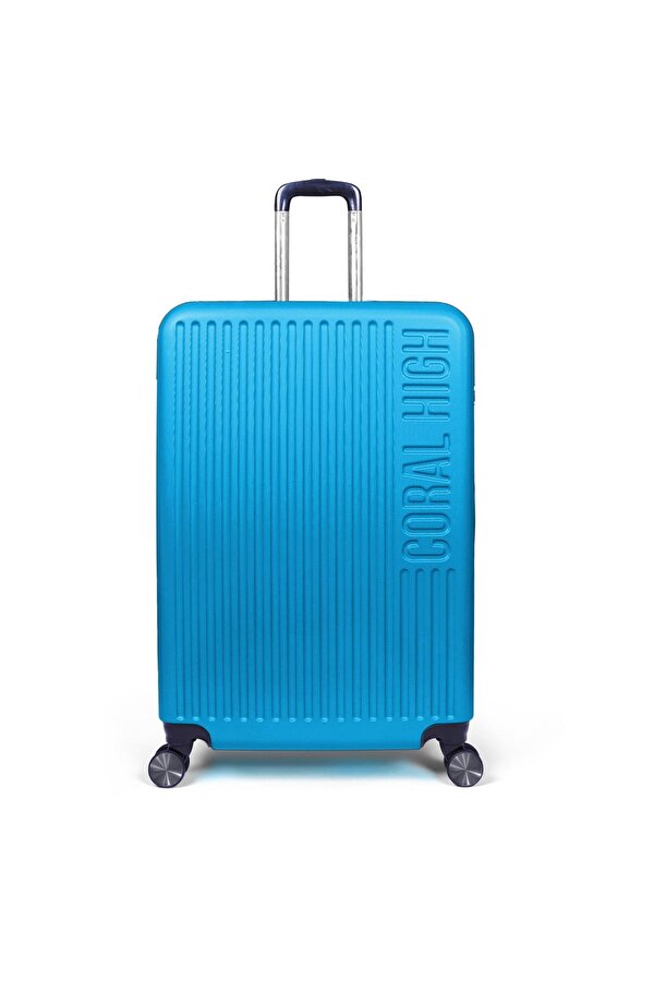 Coral High ABS Mavi Büyük Boy Valiz 16428