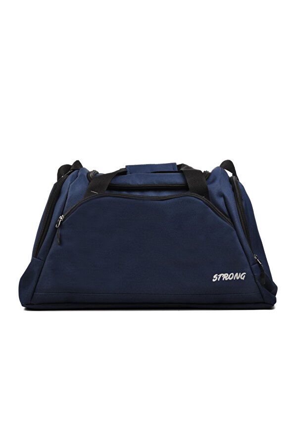 Strong Bag Unisex Ayakkabı Bölmeli Spor ve Antrenman Çantası , Geniş Bavul Seyahat Çantası, Fitness El Çantası YN03 LACİVERT