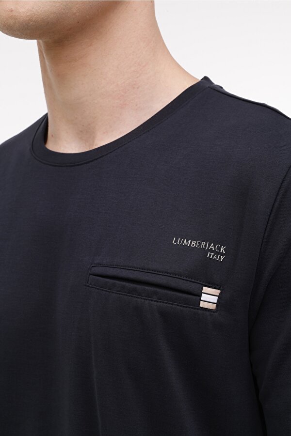 Lumberjack ML LUKE 11ITL1060 4FX Siyah Erkek Kısa Kol T-Shirt