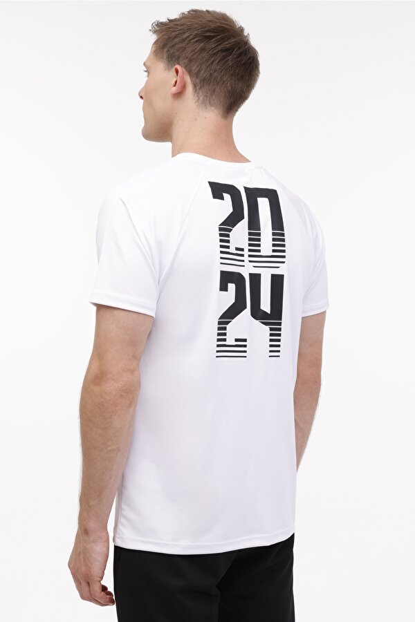 Lotto M-EU AZULA T-SH 4FX Beyaz Erkek Kısa Kol T-Shirt
