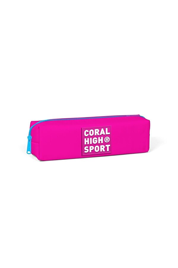 Coral High Sport Neon Pembe Tek Bölmeli Kalem Çantası 22351