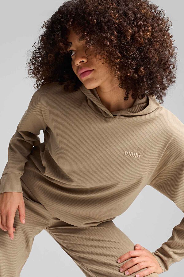 ESS ELEVATED Hoodie Yeşil Kadın Sweatshirt - 2. Ürüne %50 İndirim