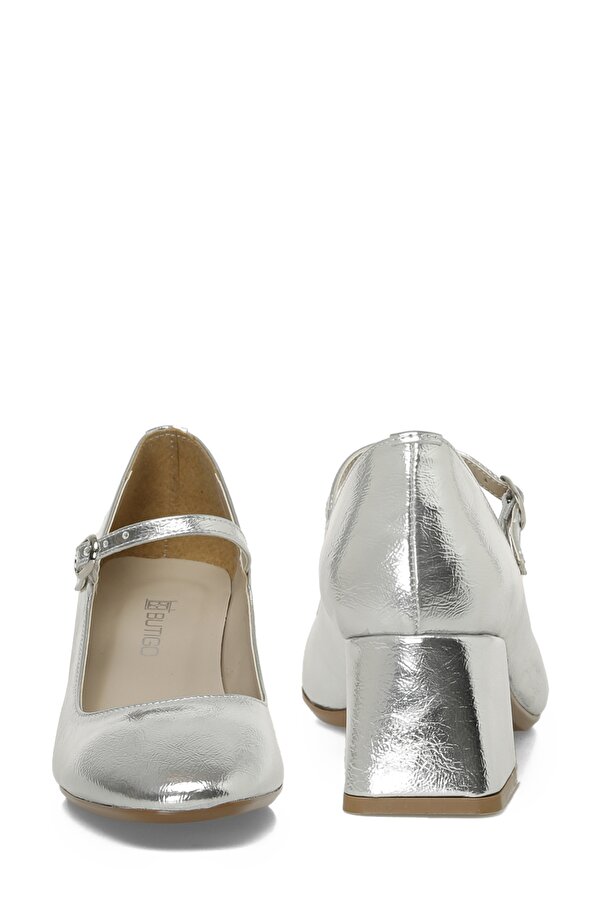 Butigo 24K-539 4PR Gümüş Kadın Topuklu Ayakkabı