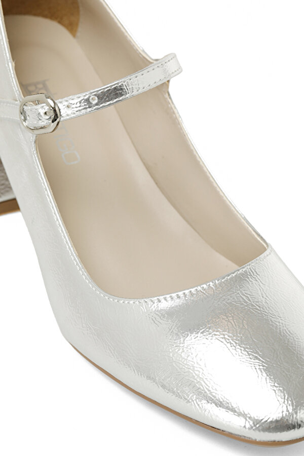 Butigo 24K-539 4PR Gümüş Kadın Topuklu Ayakkabı