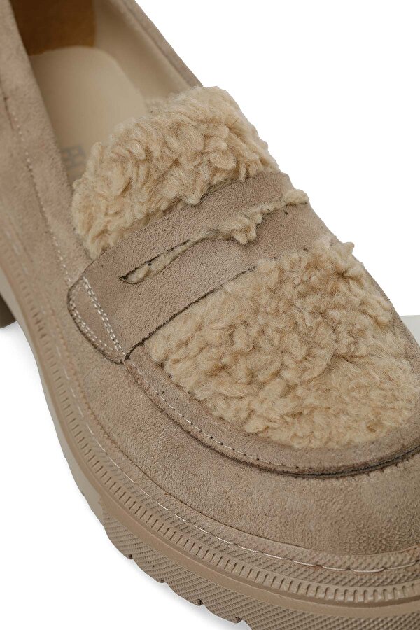 Butigo 24K-545 4PR Bej Kadın Oxford Ayakkabı