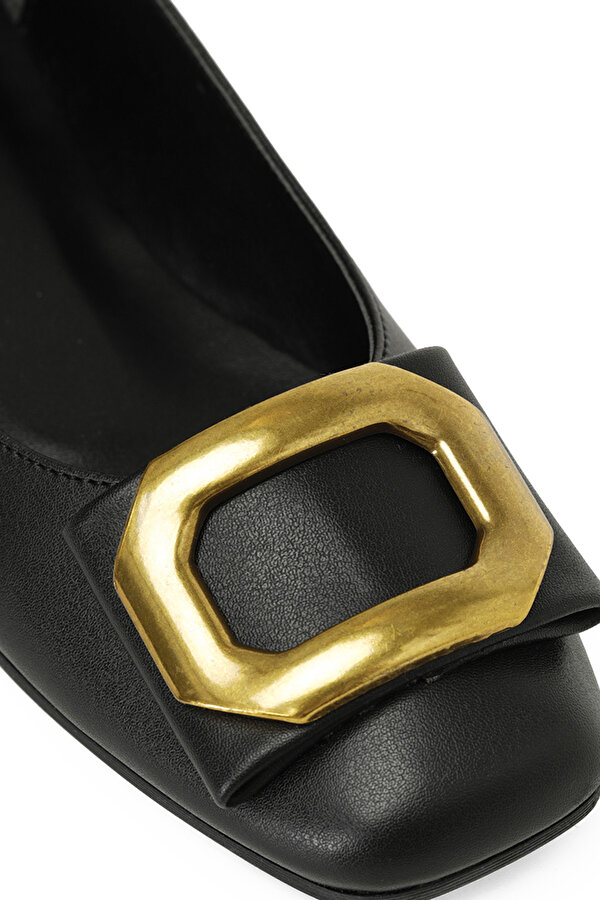 Butigo 24K-506 4PR Siyah Kadın Babet