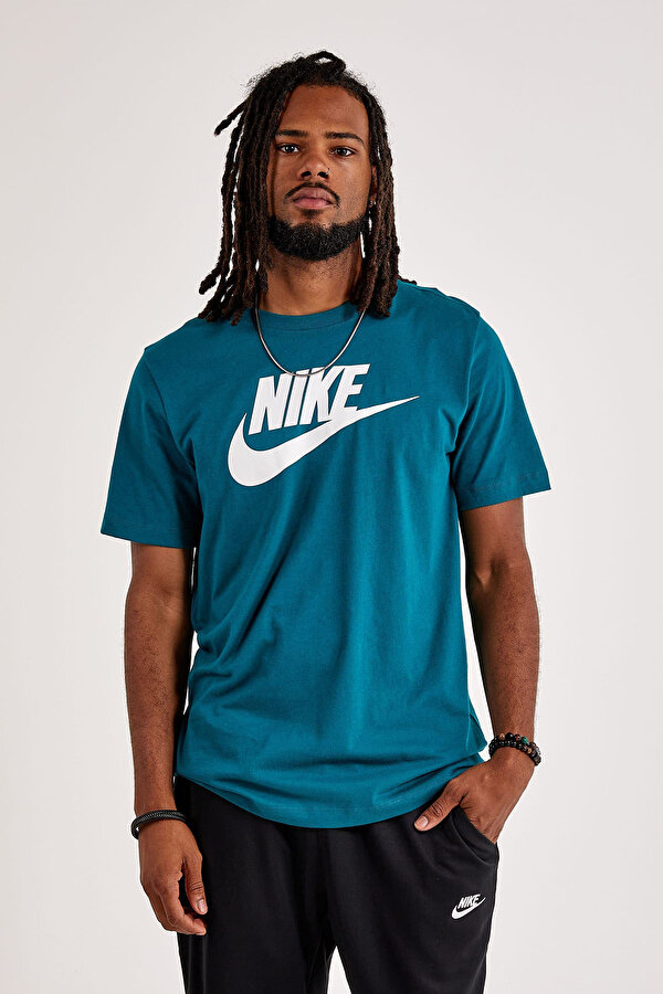 Nike M Nsw Tee Icon Futura Зеленый 004 Мужчина Футболка