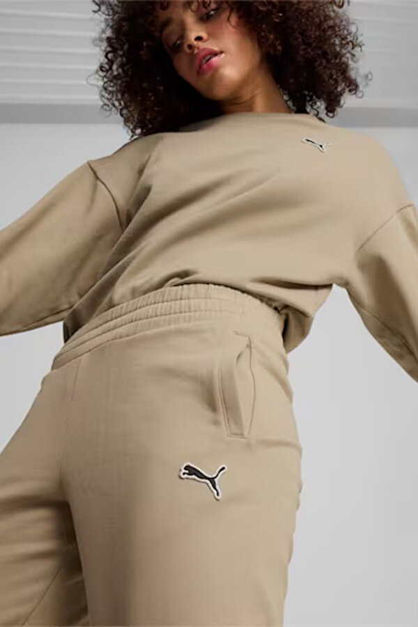 Puma BETTER ESSENTIALS Pants c Bej Kadın Eşofman Altı