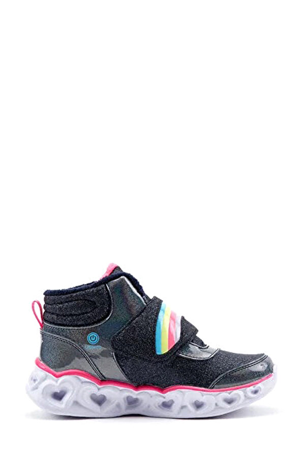 HEART LIGHTS Lacivert Kız Çocuk High Sneaker - Görsel 4