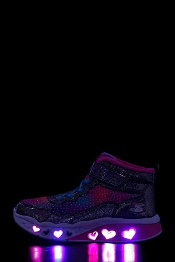 Skechers FLUTTER HEART LIGHTS Lacivert Kız Çocuk High Sneaker