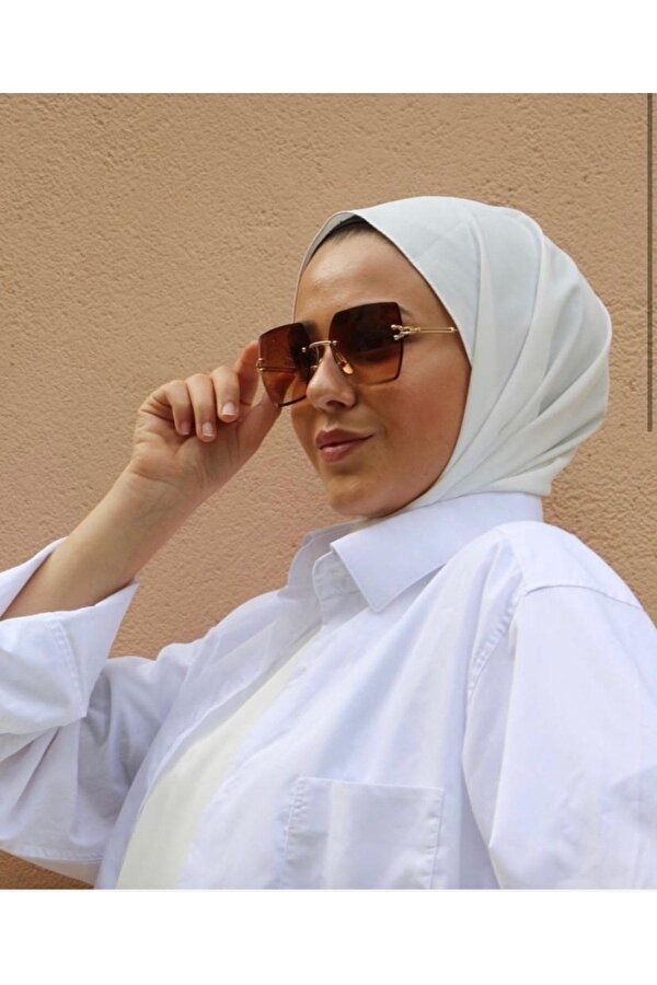 Polo Air Kristal Kare Kadın Güneş Gözlüğü Kahverengi