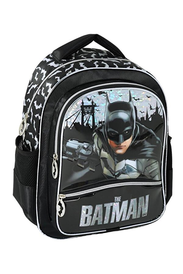 Batman Erkek Çocuk Üç Bölmeli İlkokul Çantası Seti / Ellaboni Üç Bölmeli Okul Çantası Seti
