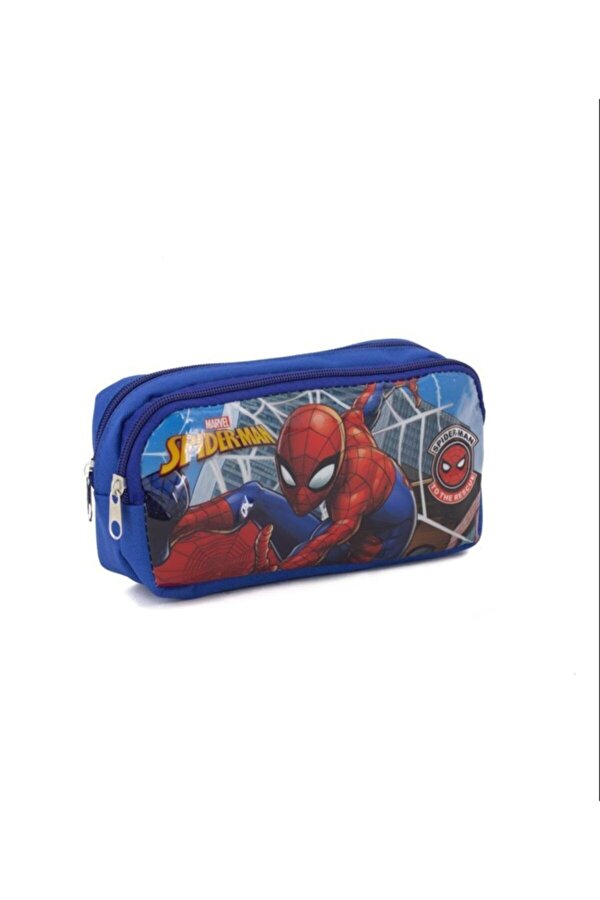 Spiderman Örümcek Adam Kalem Kutusu Çift Bölmeli  Kalem Kutu