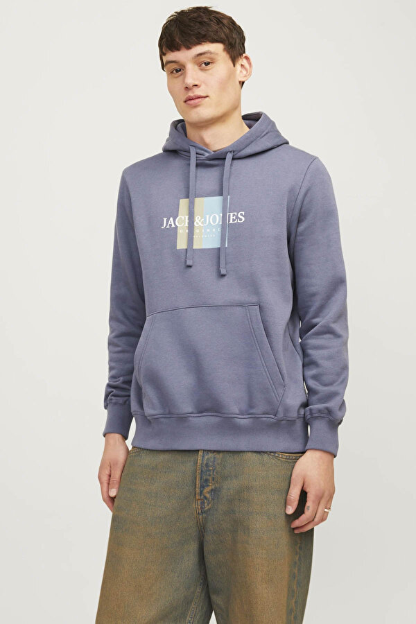 Jack & Jones JORFREDERIKSBERG BOX SWEA Mavi Erkek Sweatshirt