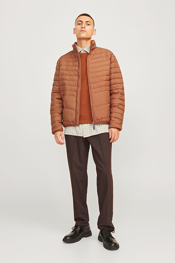 Jack & Jones JJESTATE PACKABLE PUFFER Kahverengi Erkek Mont