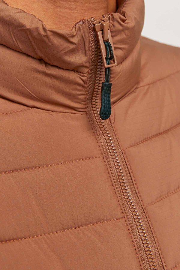 Jack & Jones JJESTATE PACKABLE PUFFER Kahverengi Erkek Mont