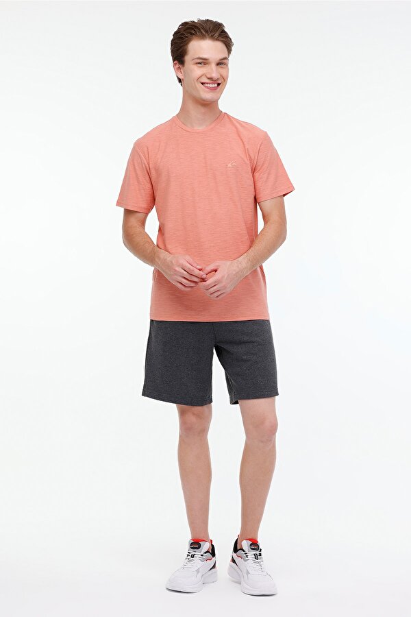 Quiksilver SLUB  KTTP MJR0 Gül Kurusu Erkek Kısa Kol T-Shirt