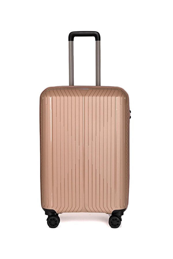 Wander A728 Polipropilen Kırılmaz 2'Li Valiz Seti Pudra Büyük Boy Kabin Boy